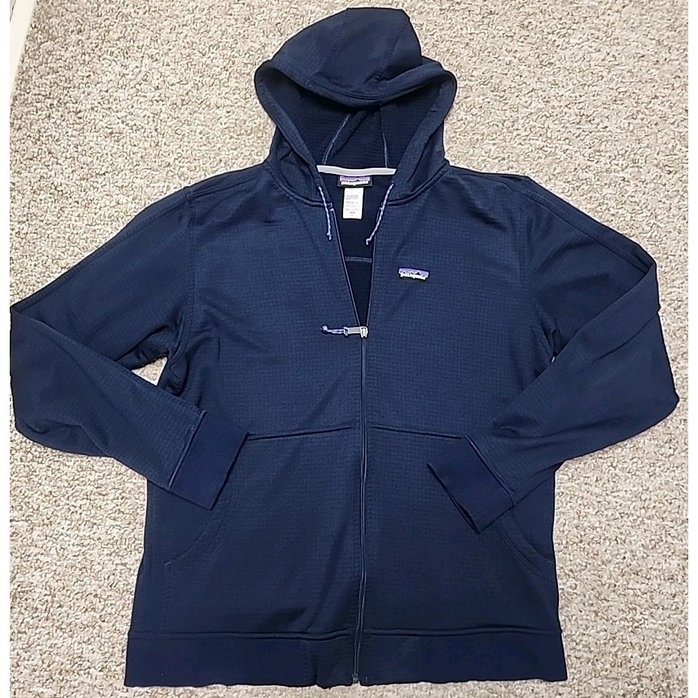 Patagonia Upslope Full Zip Hoody Navy Xl Men's Midweight Style #27275 Polartec